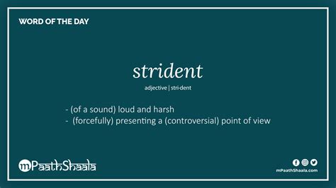 strident syn|meaning of strident.